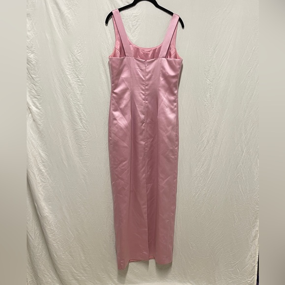 Vintage Pink Satin Column Dress - Picture 4 of 12
